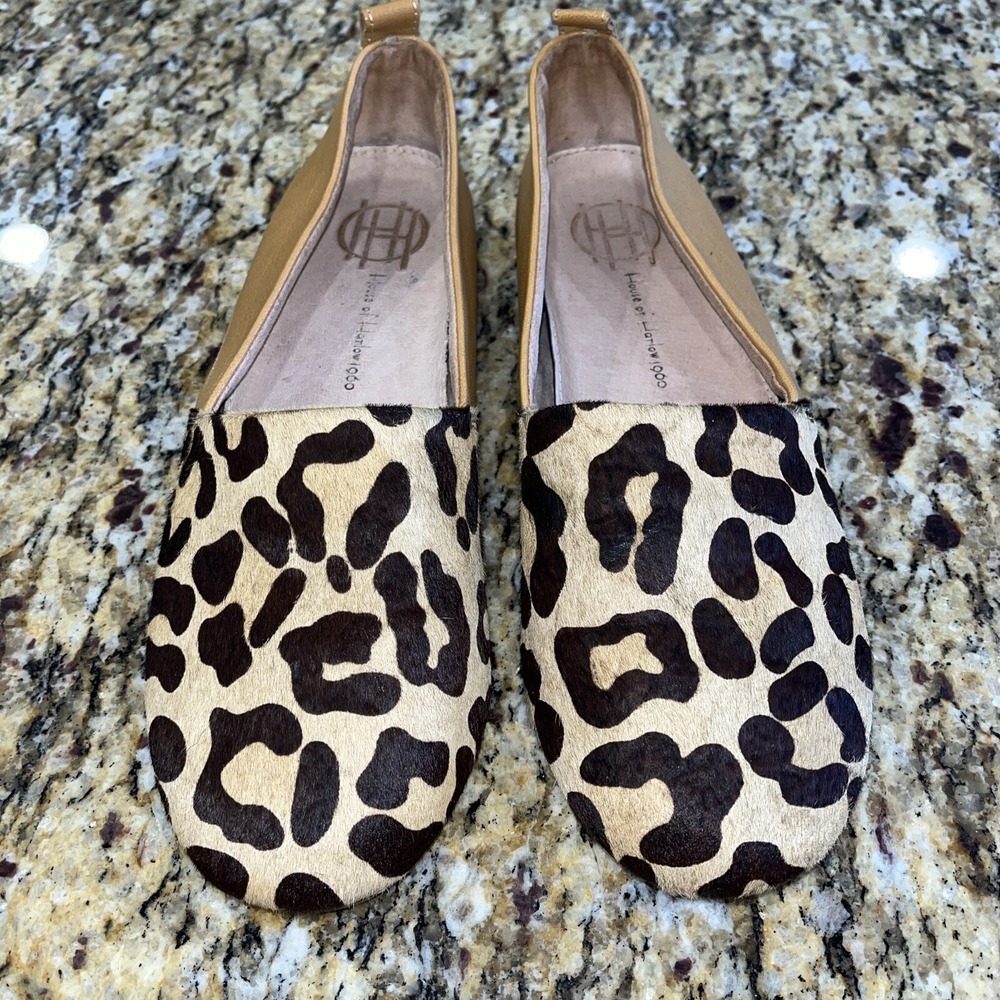 House of harlow 1960 Real Calf Fur Leopard Print 39 Beije